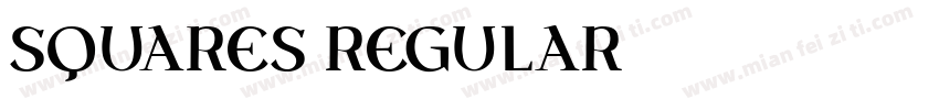 squares regular字体转换